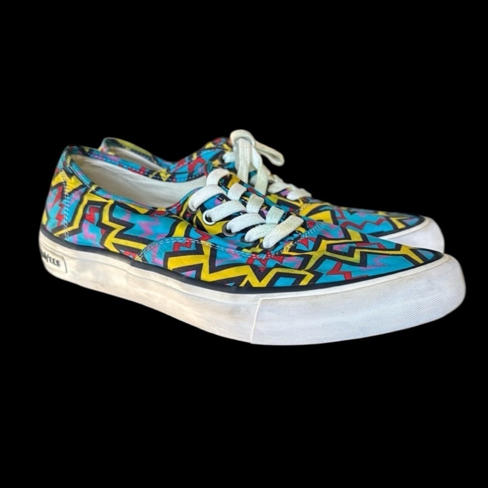 SEAVEES men’s legend sneaker HOFFMAN POPLIN TWILL size 9 good condition - Picture 1 of 15